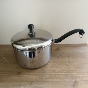 FARBERWARE ALUMINUM CLAD STAINLESS STEEL COOKWARE 3 QT STOCK POT WITH LID